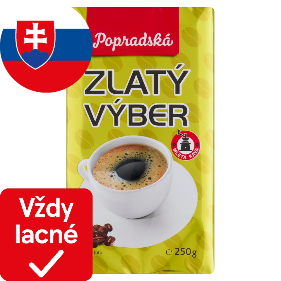 image 1 of Popradská Golden Selection Roasted Ground Coffee 250 g