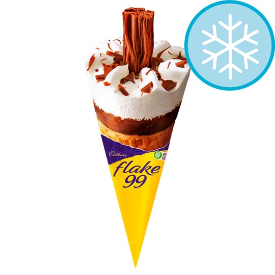 Cadbury Flake 99 Ice Cream Cone 125Ml Tesco Groceries