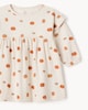 image 3 of F&F Baby Cotton Rich Ribbed Pumpkin Dress in Neutral