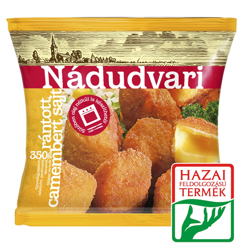 Nádudvari Quick-Frozen Breaded Camembert Cheese 350 g