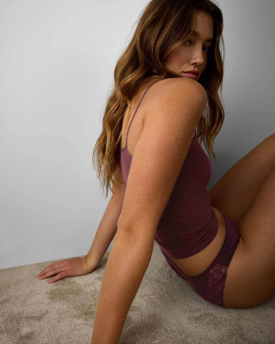 image 1 of F&F 2-Pack Contour Seamfree Cami Tops in Multi