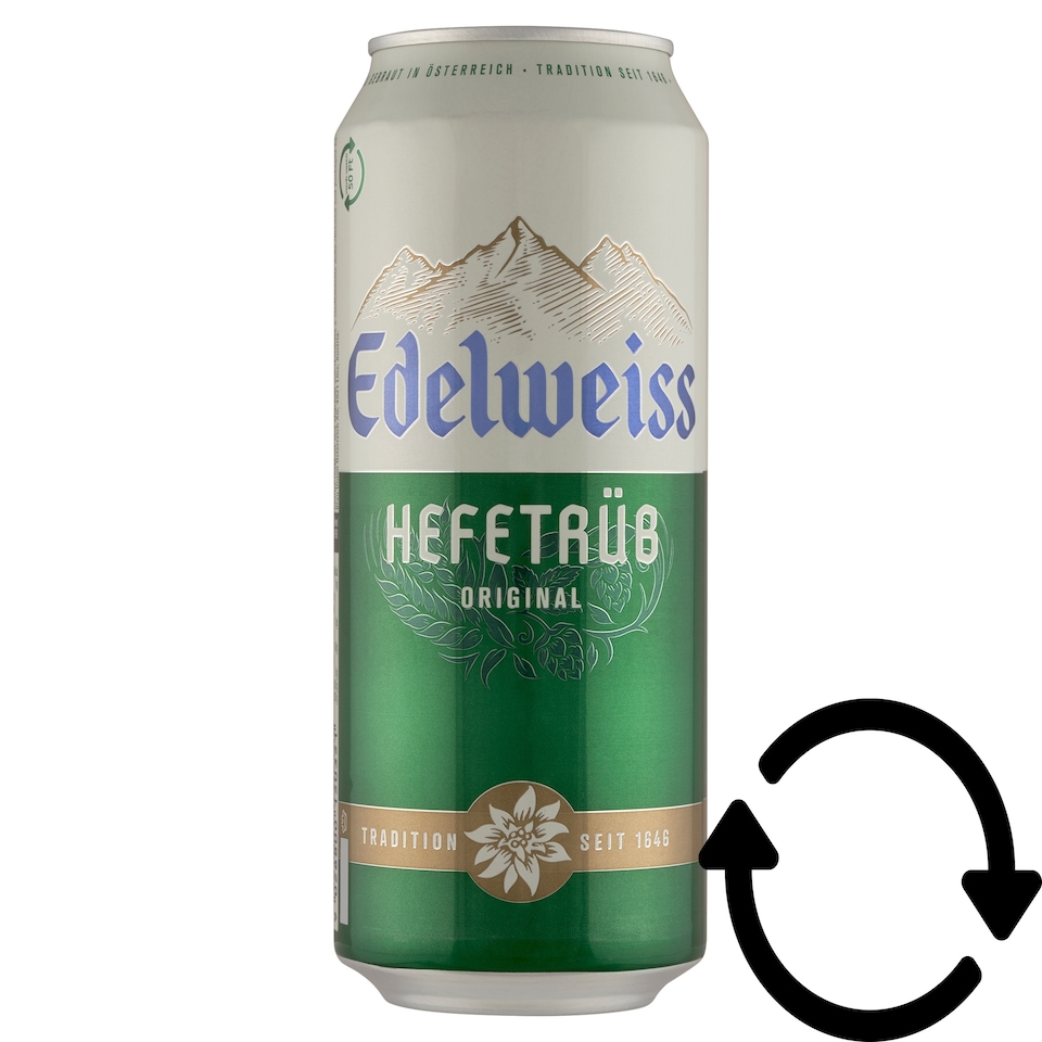 Edelweiss Hefetrüb Original szűretlen világos búzasör 5,1% 0,5 l doboz