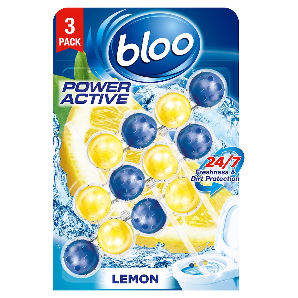 image 1 of Bloo Power Active Lemon 3 X 50G