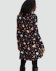 image 4 of F&F Halloween Print Dress in Multi Black