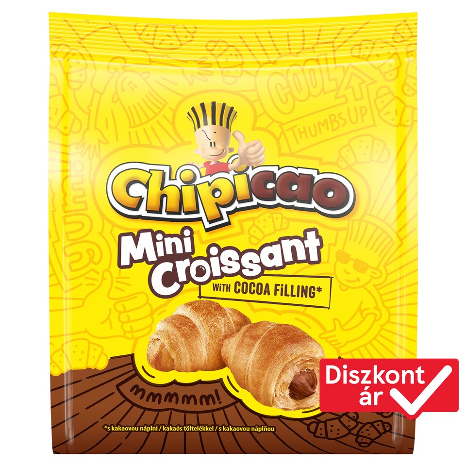 Chipicao Mini Croissant with Cocoa Filling 60 g