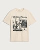 image 4 of Rolling Stone Pure Cotton T-Shirt in Stone