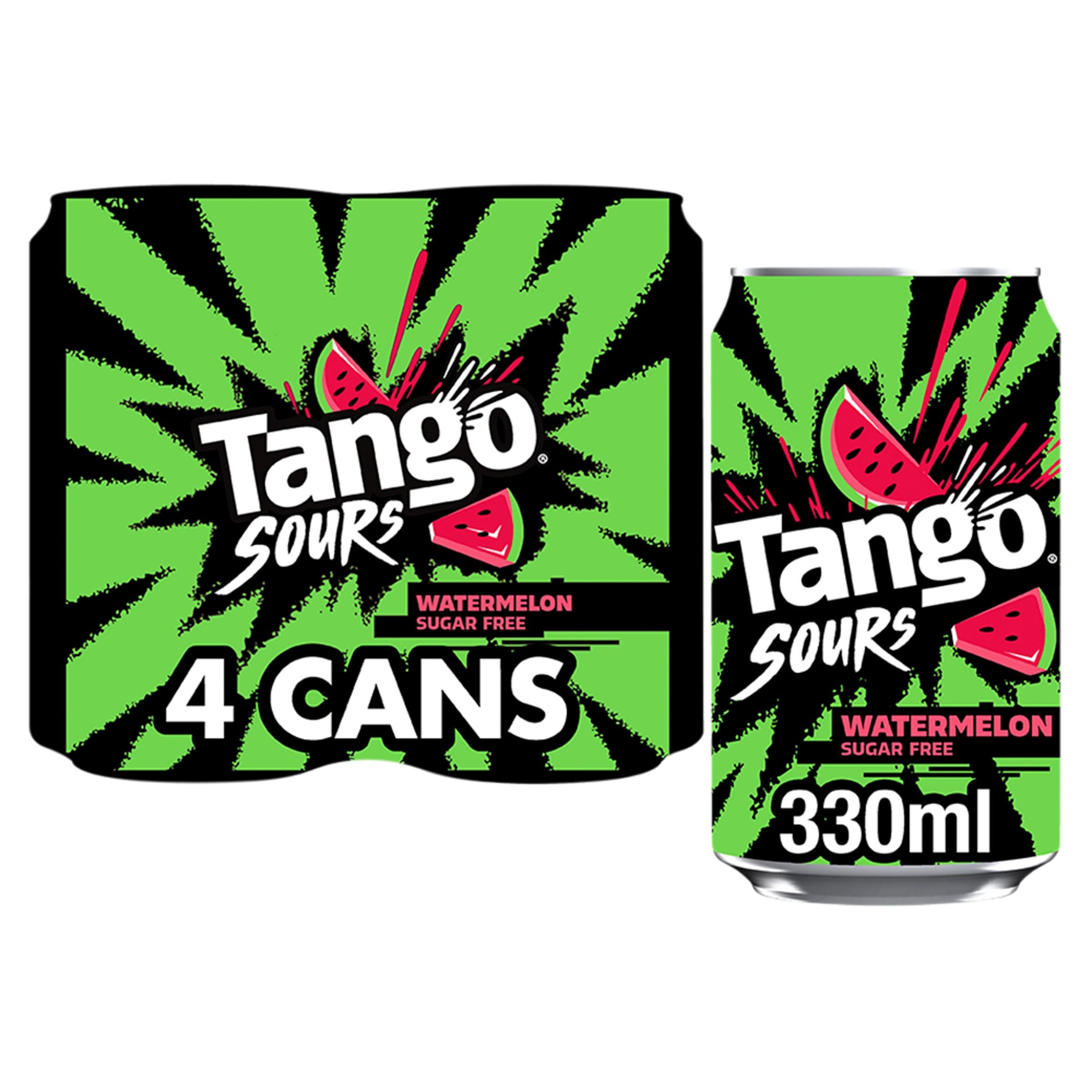 TANGO Sours Watermelon Sugar Free 4x330ml