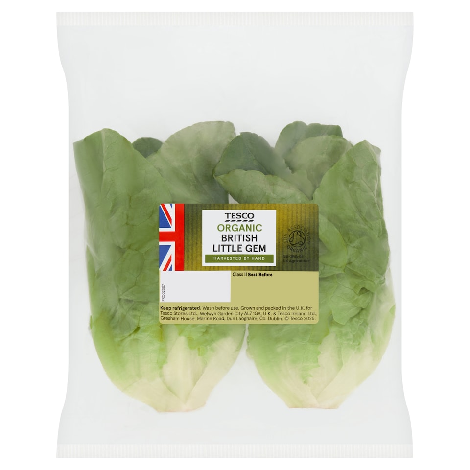 Tesco Organic Little Gem Twin Pack