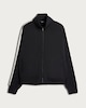 image 4 of F&F Active Side Stripe Zip Up Jacket in Black