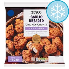 Tesco Garlic Bread Chicken Breast Chunks 650g