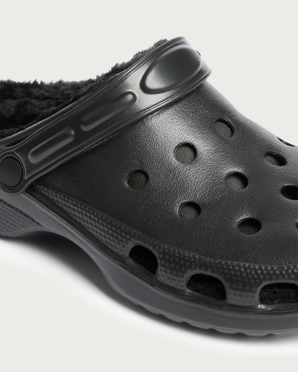image 1 of F&F Borg Lined Clogs in Black