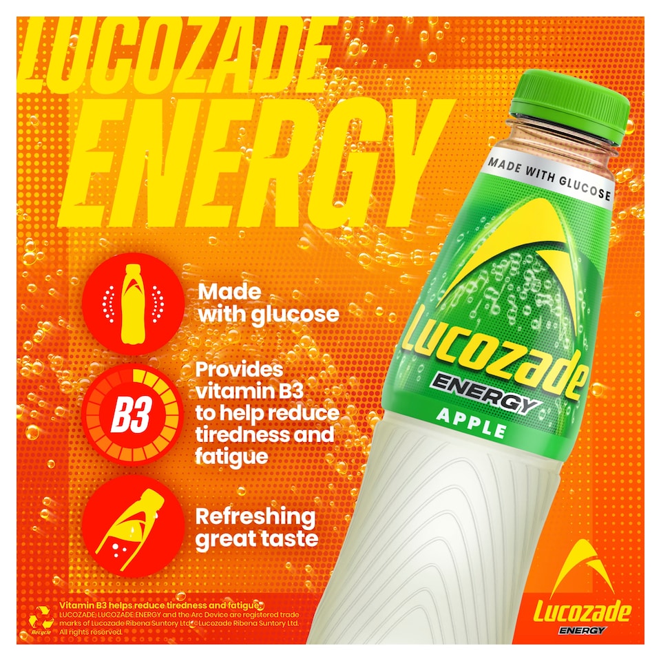 image 1 of Lucozade Energy Apple Blast 4X380ml