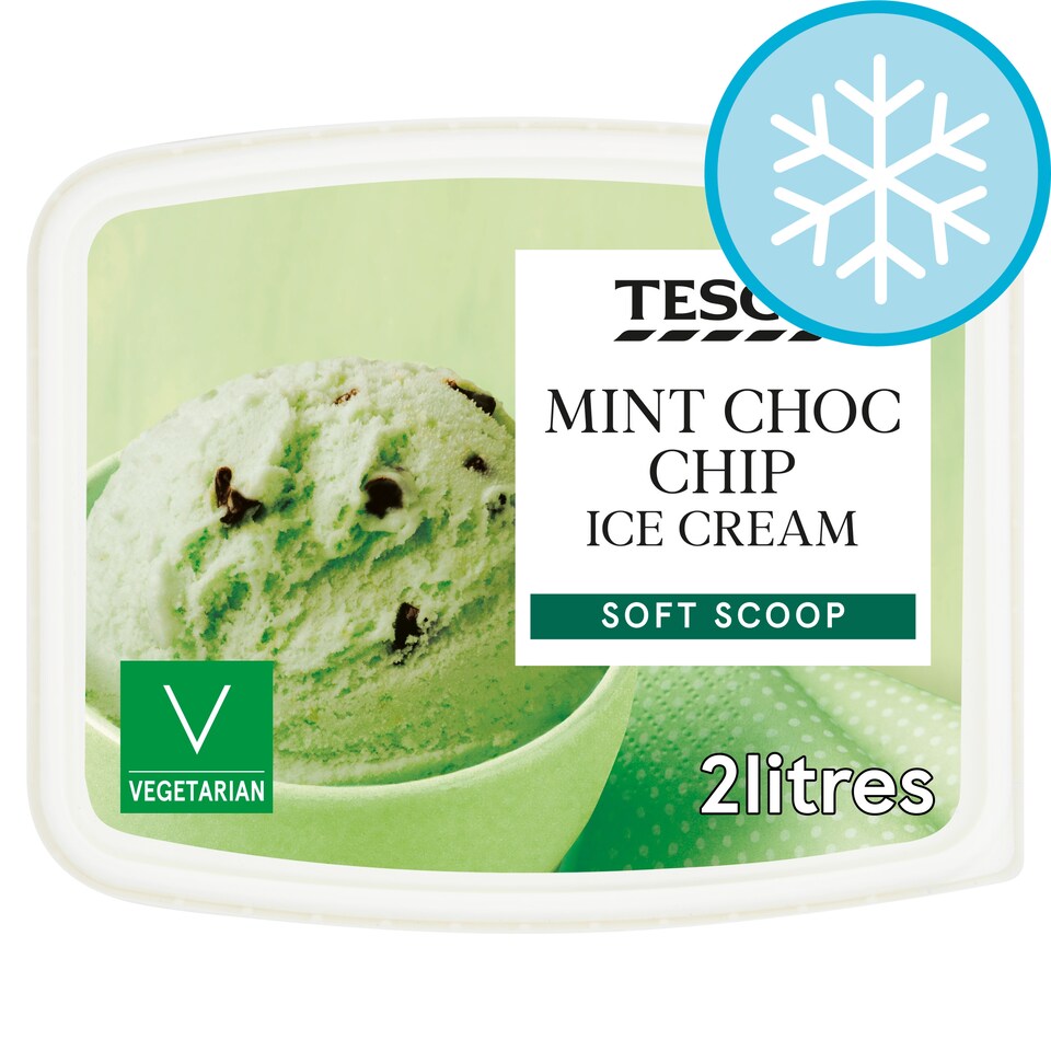 Tesco Soft Scoop Mint Chocolate Chip 2 Litres