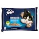 image 1 of Felix Fantastic Pouches for Cats Salmon, Flounder in Jelly 4 x 85g