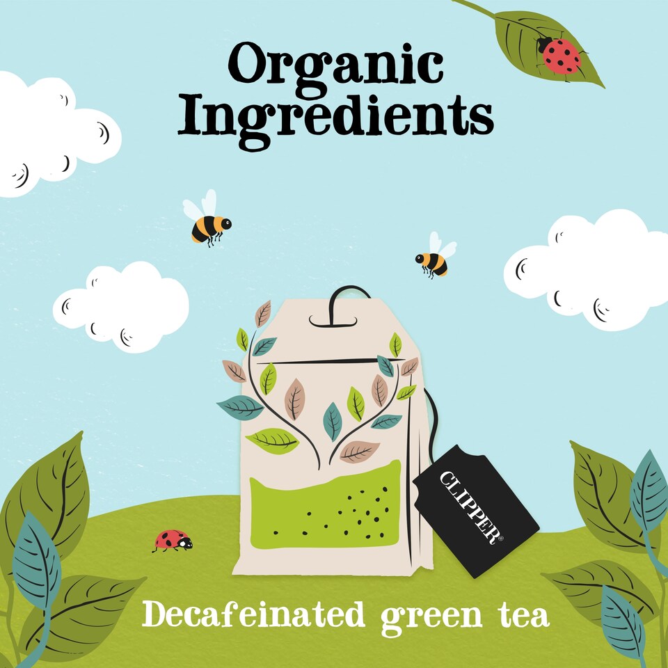 image 1 of Clipper Organic Decaffeinated Green Tea 40 Tea Bags 80G