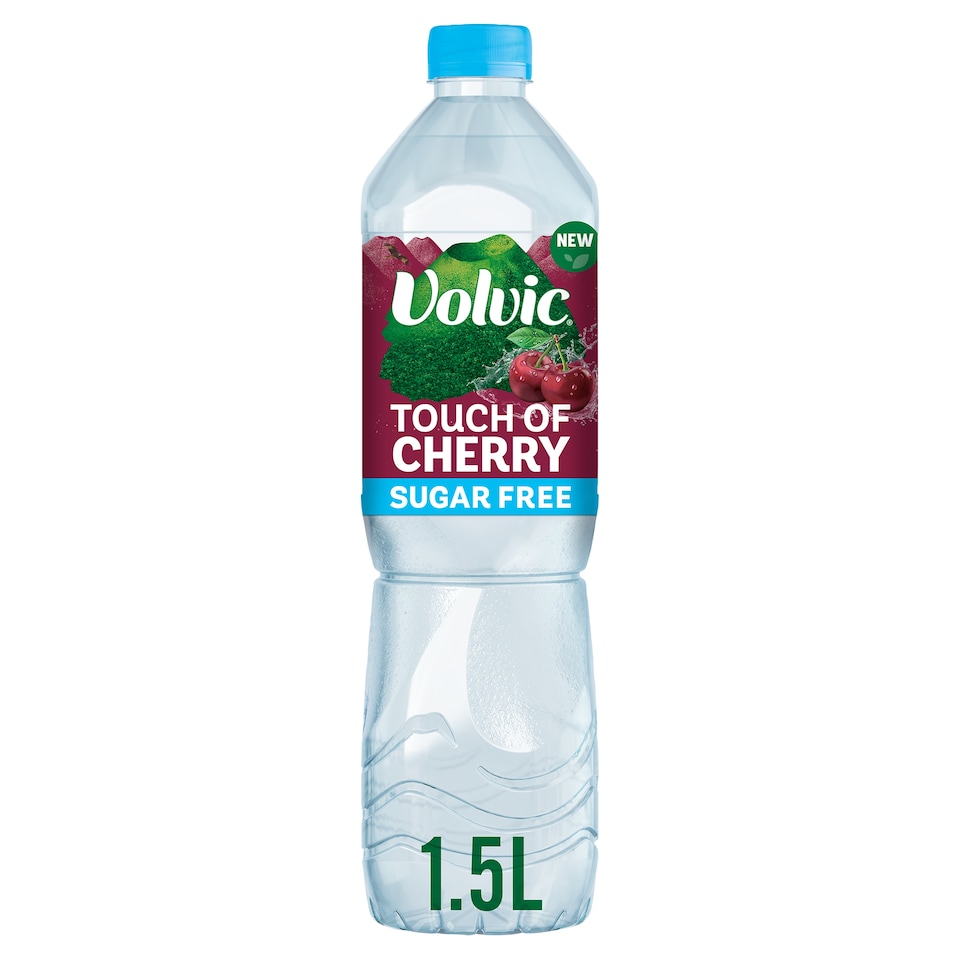 Volvic Touch of Fruit Sugar Free Cherry Natural Flavoured Water 1.5L