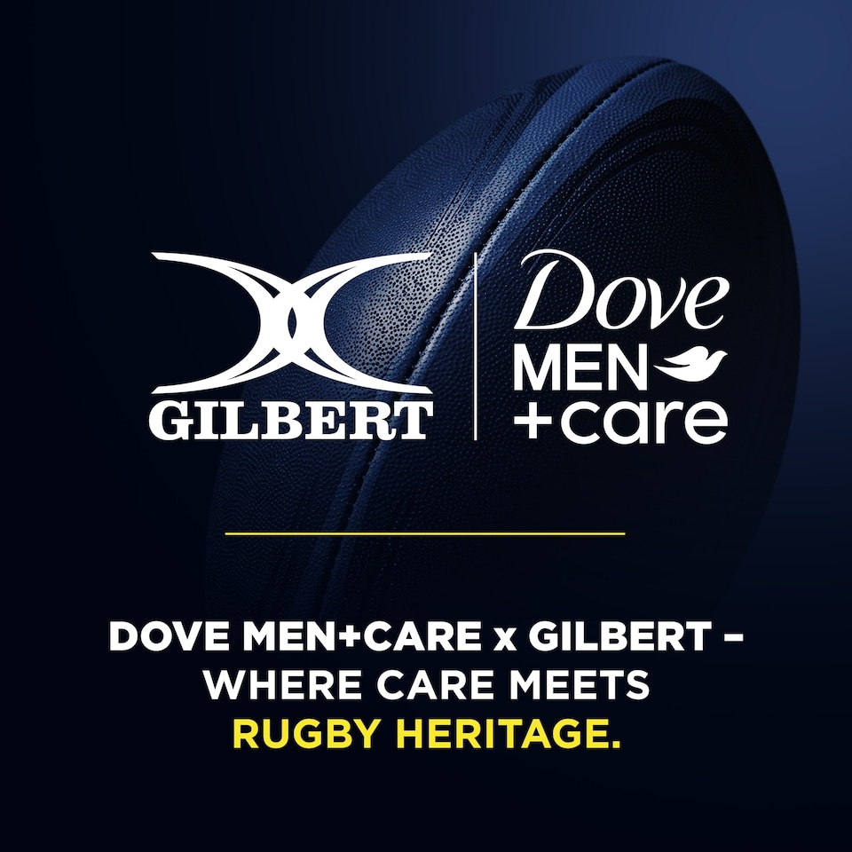 image 1 of Dove Men + Care & Gilbert Rugby Ball Washbag