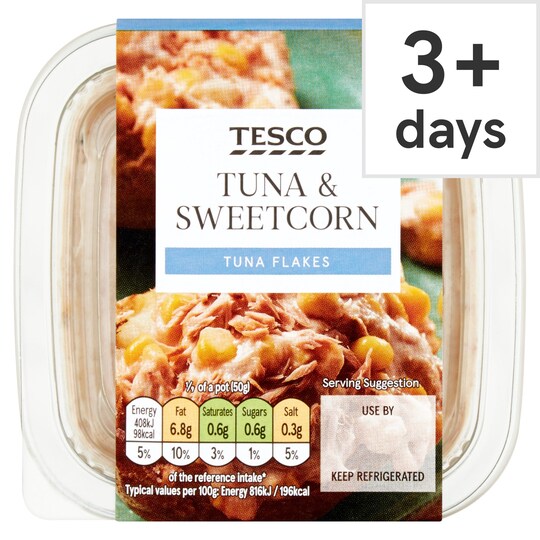 Tesco Tuna & Sweetcorn Sandwich Filler 450G Tesco Groceries