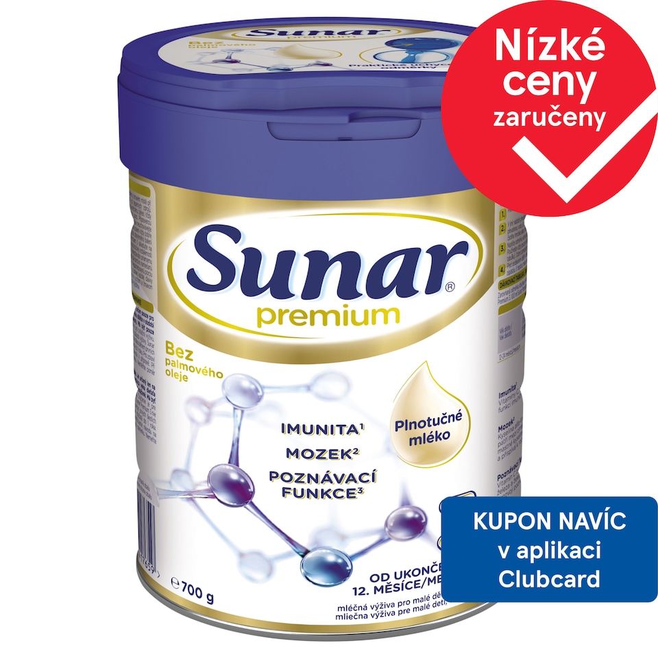 Obrázek 1 pro produkt Sunar Premium 3 mléčná výživa pro malé děti v prášku 700g