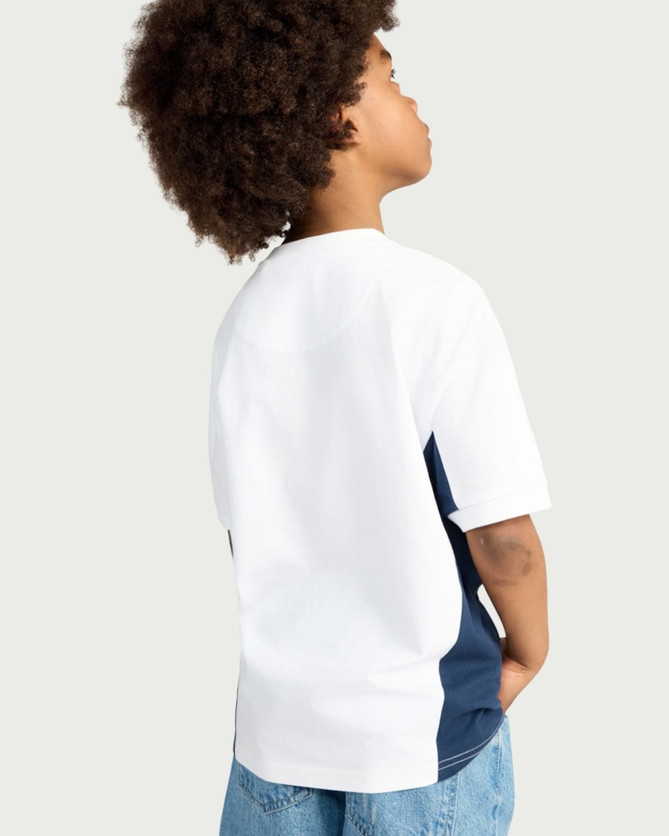 image 1 of Tottenham Hotspur Pure Cotton Cockerel Print T-Shirt in White