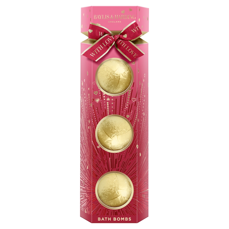 image 1 of Baylis & Harding Midnight Cherry Bath Bombs 3x100g