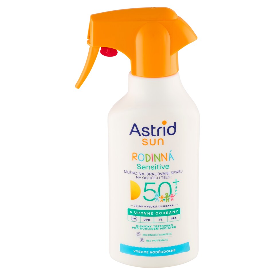 image 1 of Astrid Sun Sensitive Family Suntan Lotion Spray SPF 50+ 270 ml