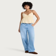 OH ME OH MY Lace Trim Cami Vest in Yellow