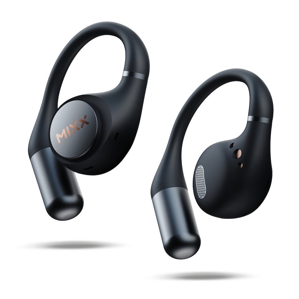 image 1 of Mixx Airflow Open Ear Sports Headphones Black