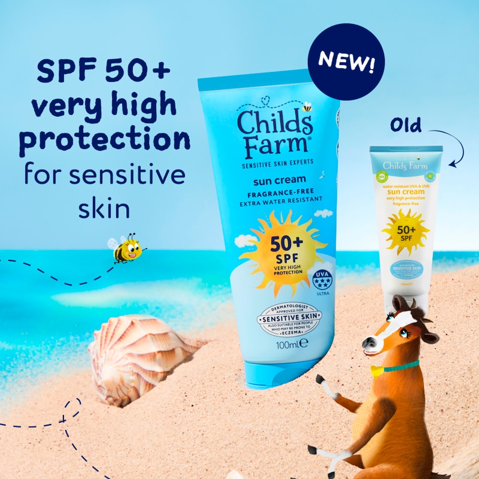 image 1 of Childs Farm SPF50 Sun Cream Fragrance Free 100ml