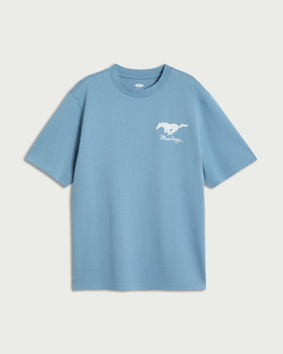 image 1 of RDA Ford Mustang T-Shirt in Blue