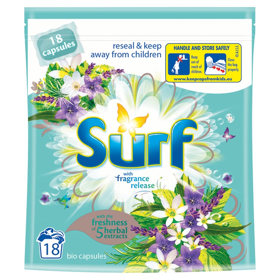 Surf Capsules Herbal Extract 18 Washes 24Ml