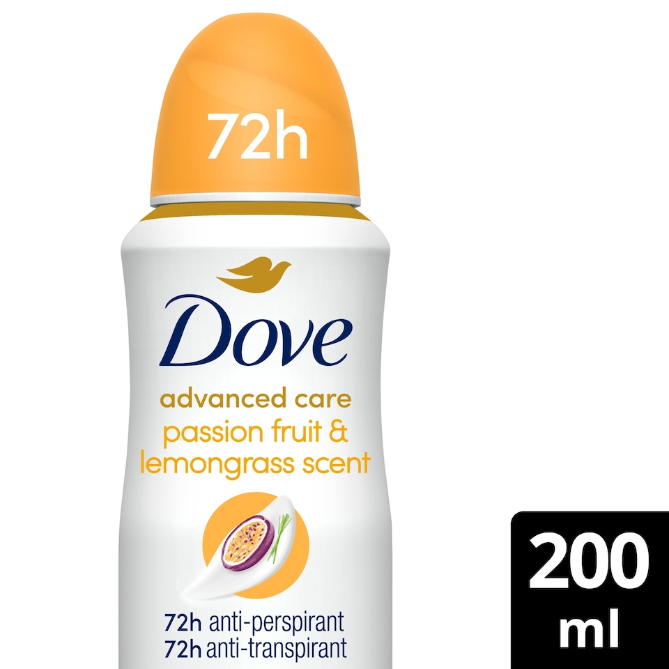 image 1 of Dove Women Go Fresh Passion Fruit 72h Advanced Care Antiperspirant Deodorant 200ml