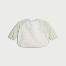 F&F Baby Printed Long Sleeved Bib in White