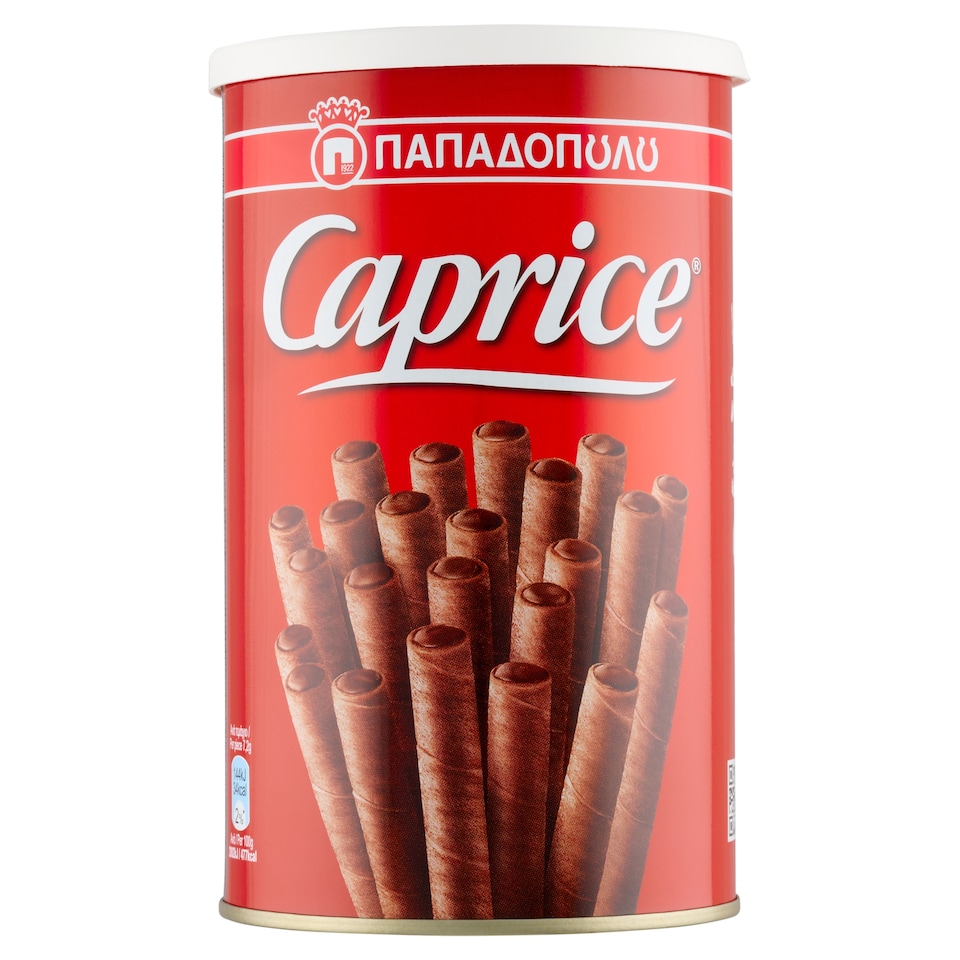 image 1 of Papadopoulos Caprice Wafer Rolls Filled with Hazelnut-Cocoa Cream 250g