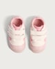 image 2 of F&F Baby Heart Detail Strap Fastening Pre Walker Shoes in Pink