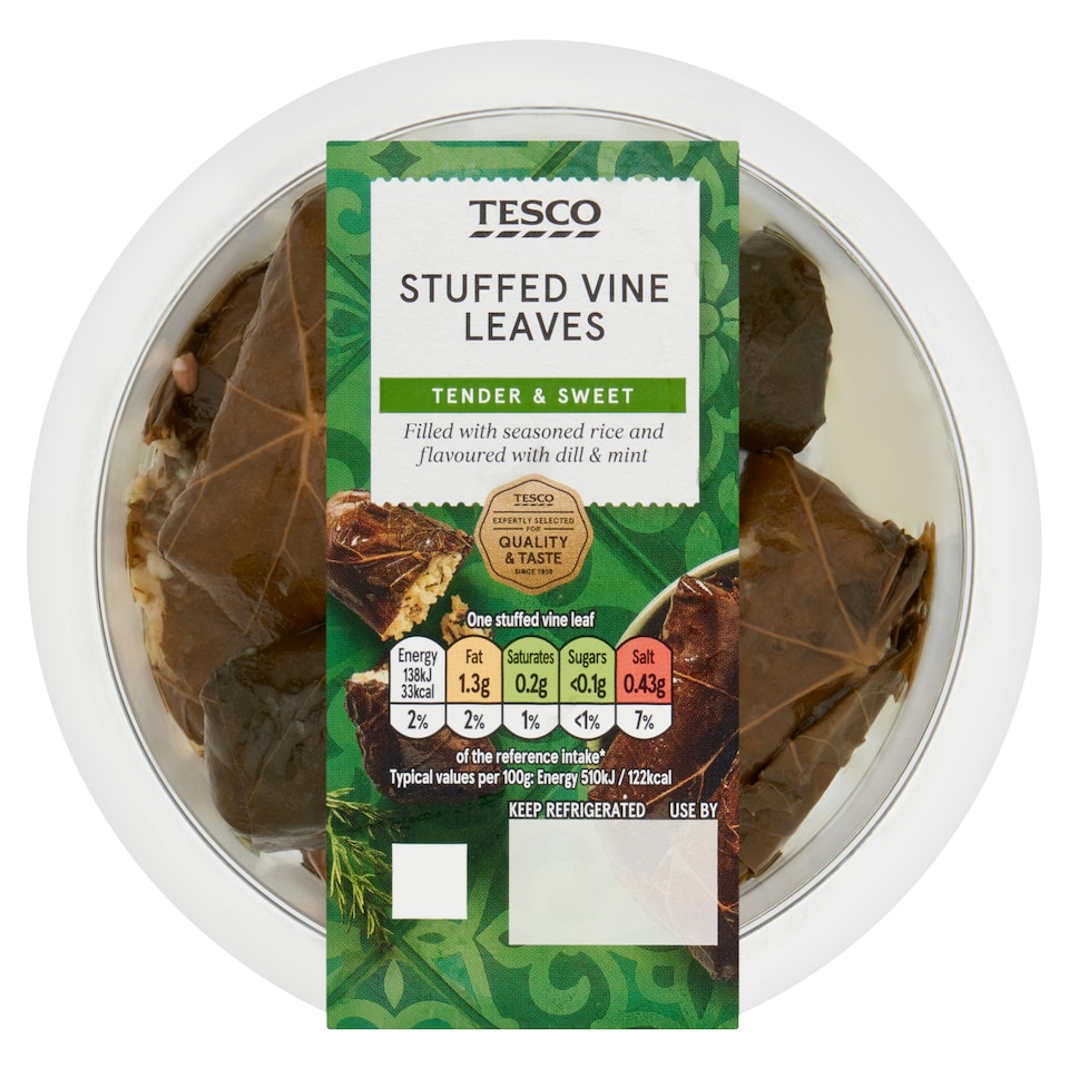 Tesco Stuffed Vine Leaves 162g