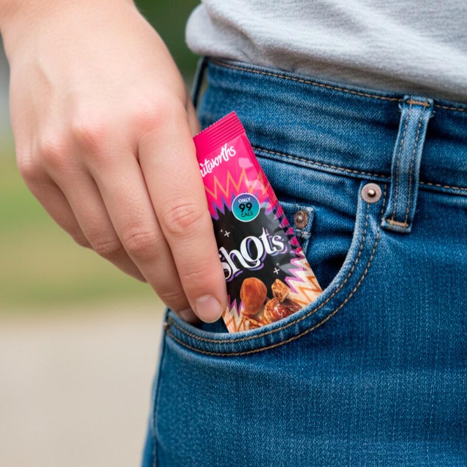 image 1 of Whitworths Toffee & Pecan Shots 4X25g