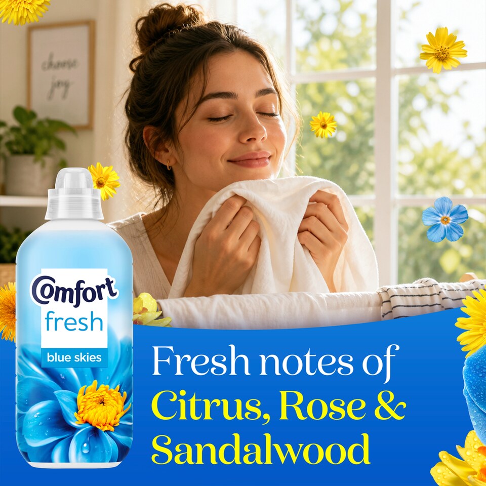 image 1 of Comfort Blue Skies Fabric Conditioner 48 Washes 1440Ml