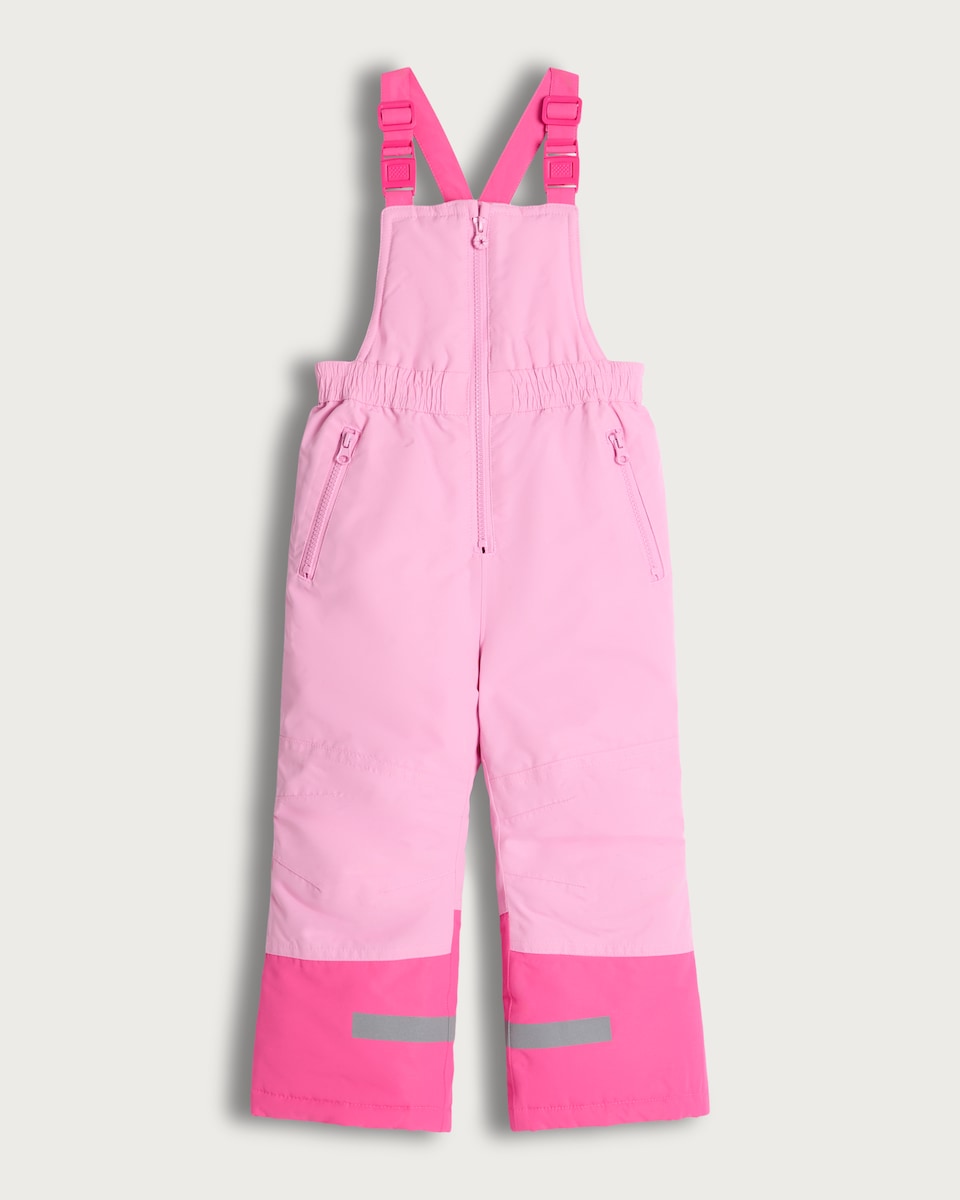 F&F Girls Reflective Ski Salopettes in Pink