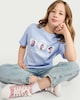 image 1 of K-Pop Demon Hunters Pure Cotton T-Shirt in Blue