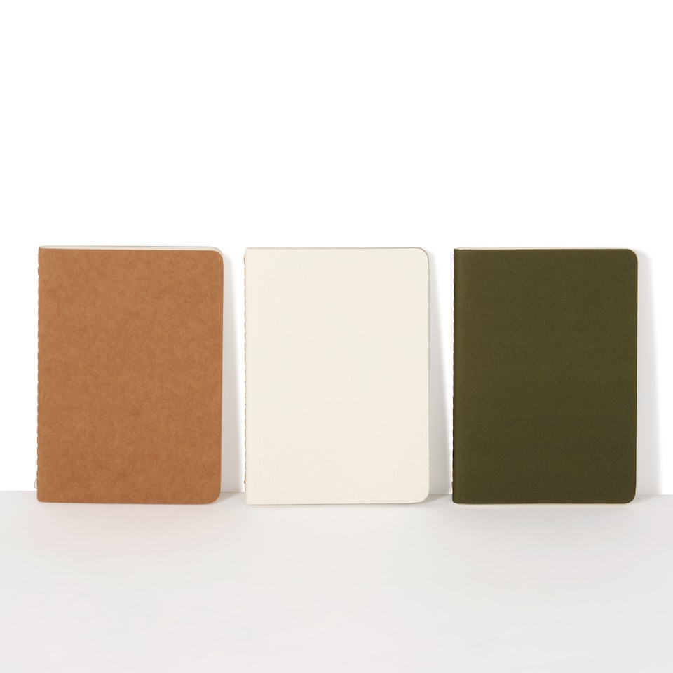 image 1 of Paperchase Full Bloom A6 Notebook Set 3pk