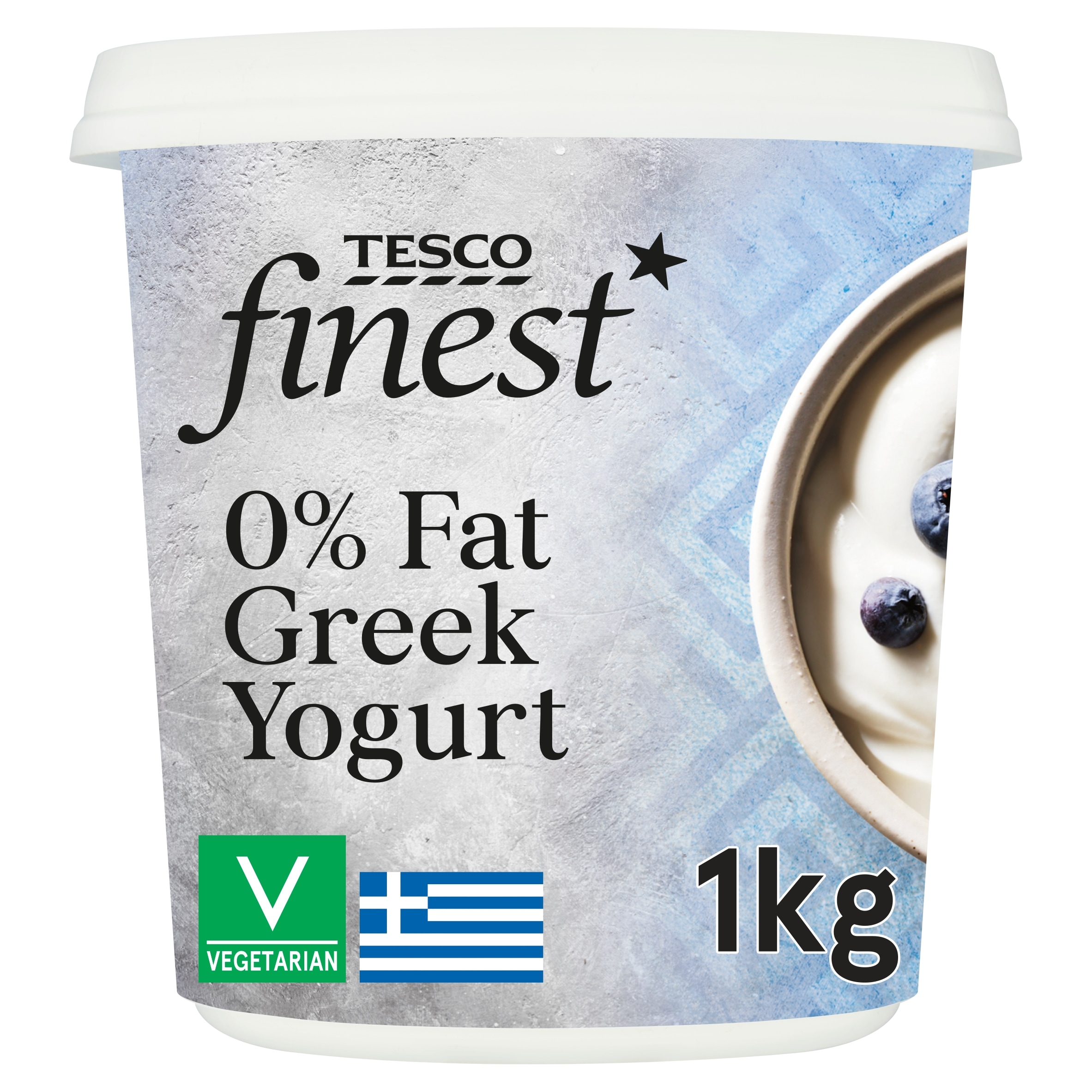 Tesco Finest 0% Fat Greek Yoghurt 1KG