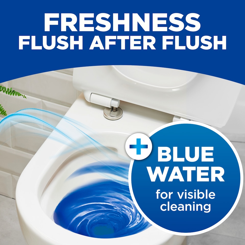 image 1 of Bloo 2in1 Cleaning Foam Fresh Scent Toilet Blocks 2 x 50g