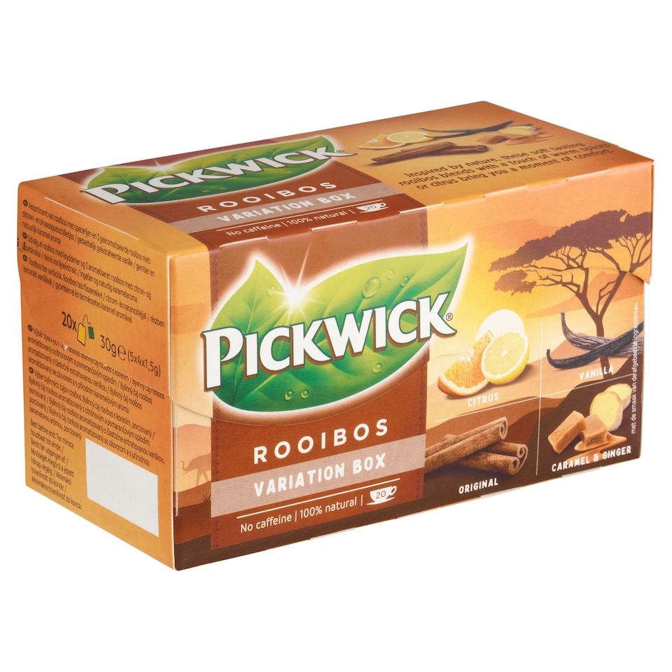 obrázok 1 z Pickwick Výber bylinných čajov rooibos 20 x 1,5 g (30 g)