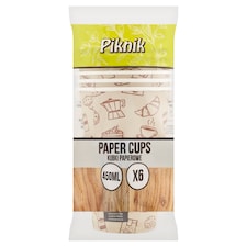 Piknik papír poharak 450 ml-es 6 db