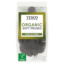 Tesco Organic Soft Prunes 200G