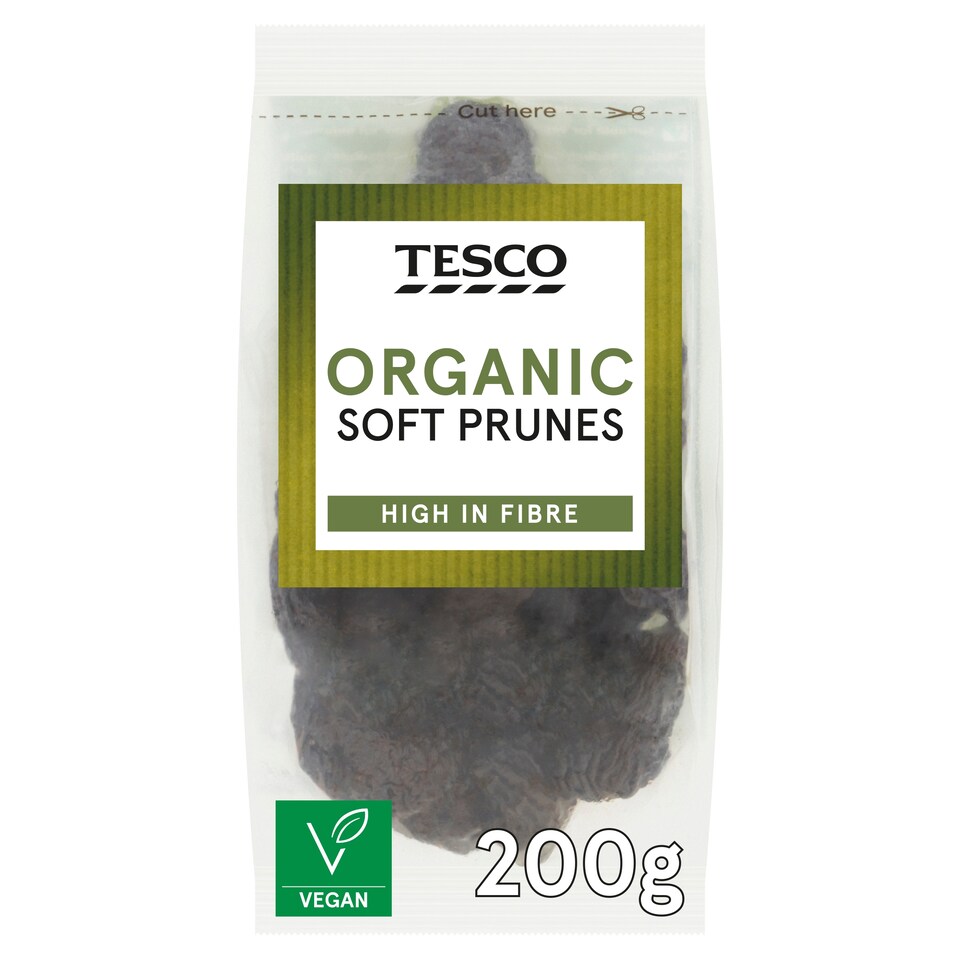 Tesco Organic Soft Prunes 200G