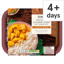 Tesco Coconut Chicken Curry & Jasmine Rice 400G