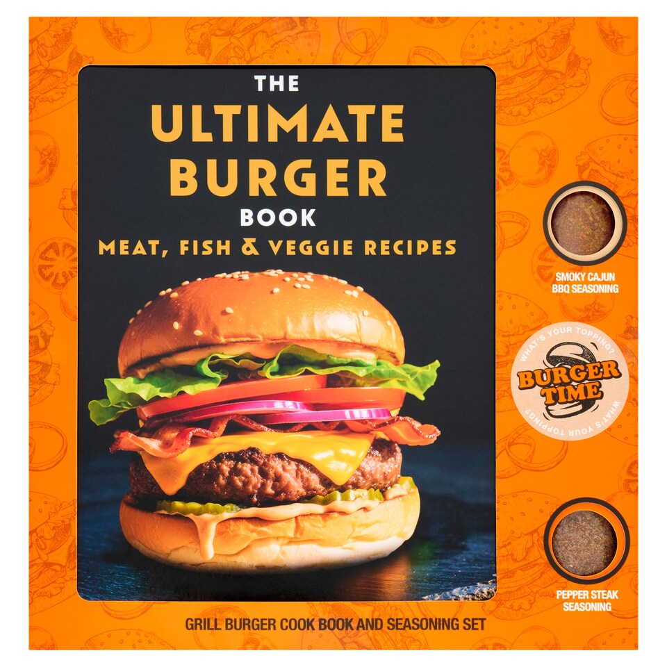 Beams Grill Burger Cook Book and Seasoning Set
