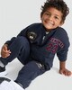 image 3 of F&F Boys 2-Piece Cotton Rich Adventure 23 Wild Explorer Sweatshirt and Joggers Set in Navy